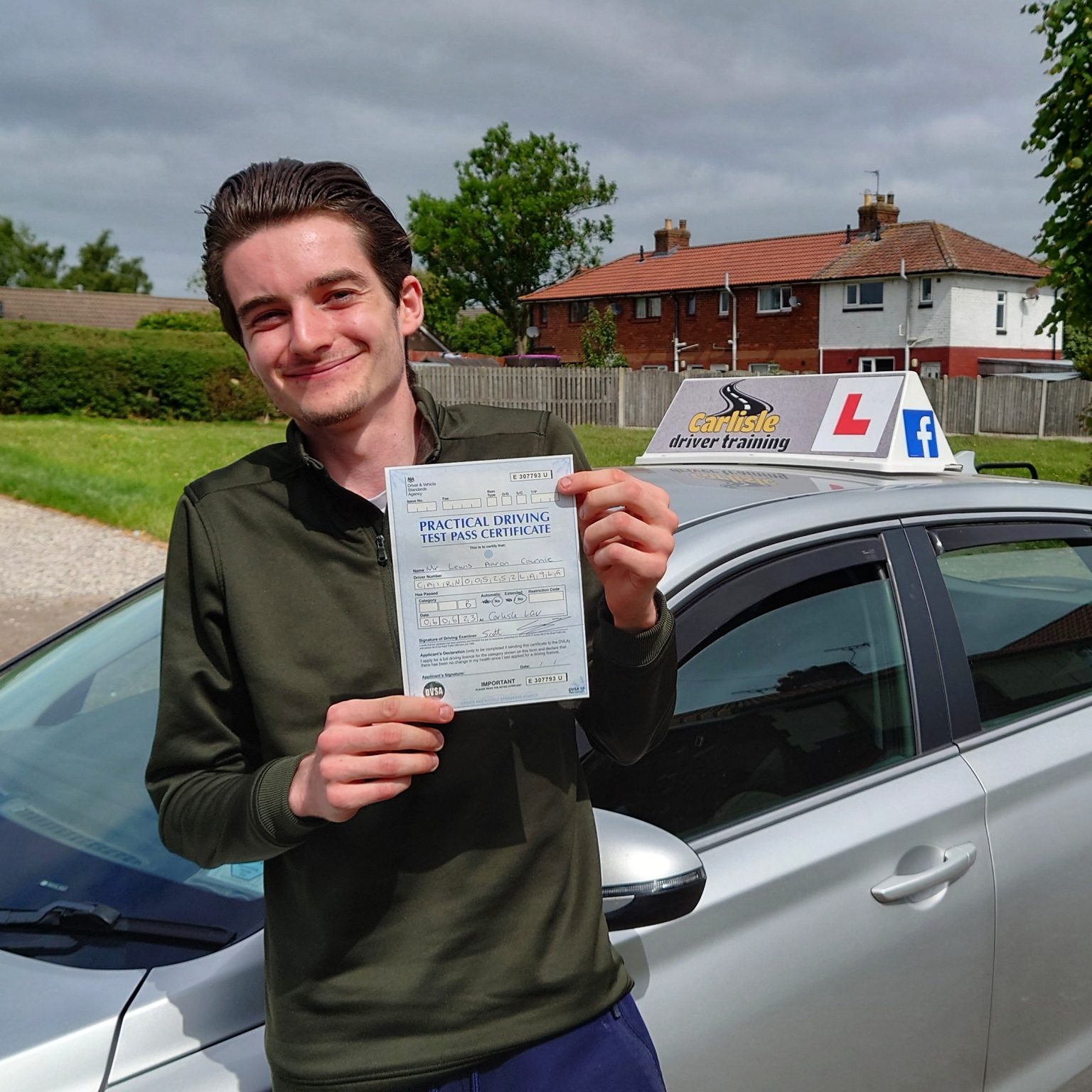 Lewis Cairnie Passed His Driving Test Carlisle Driver Training